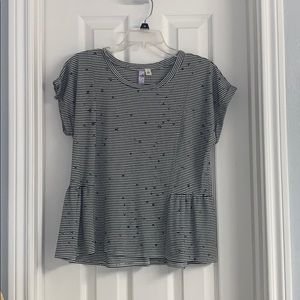 Black and white top from Francesca’s